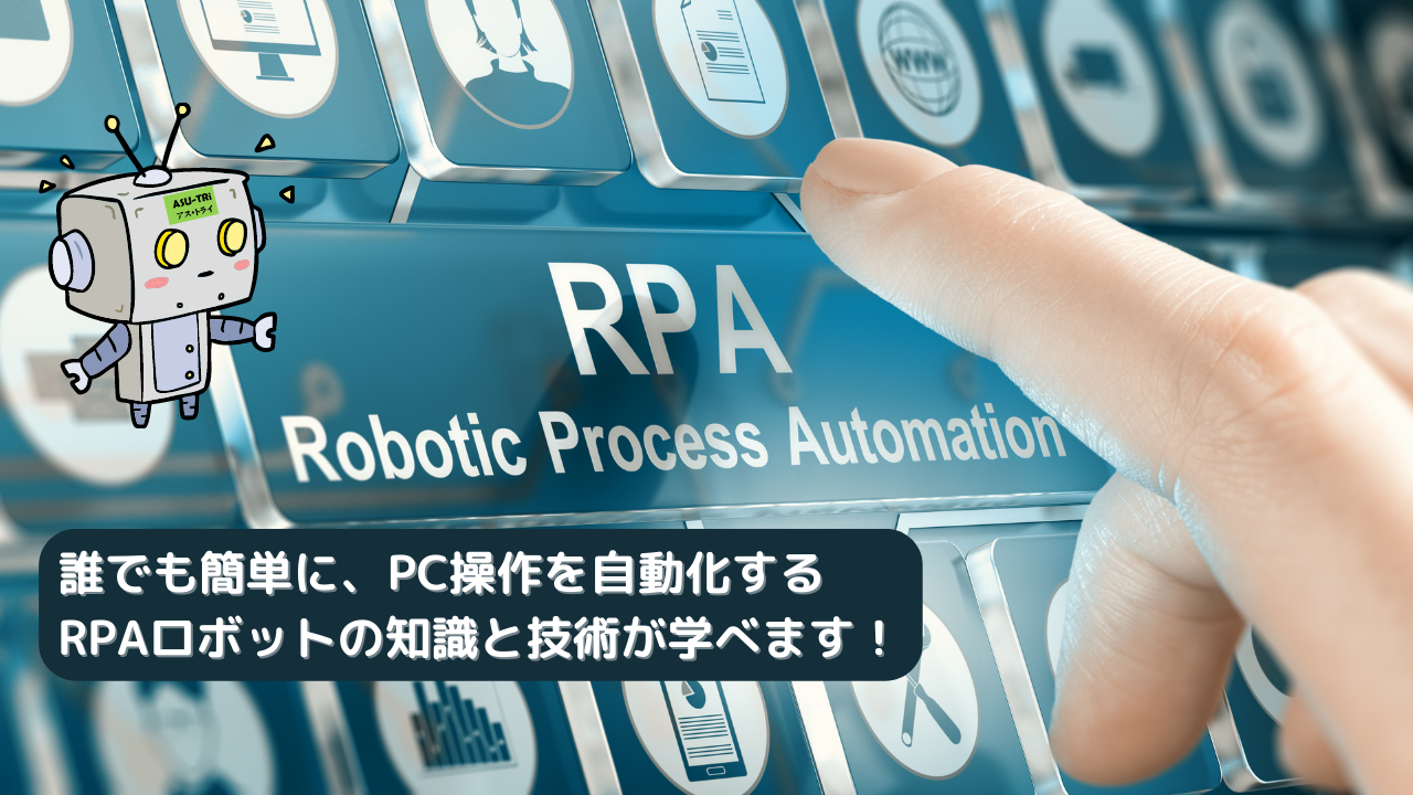RPA（ロボティック・プロセス・オートメーション）を紹介する画像です。